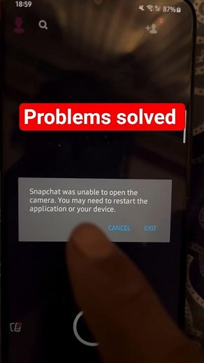 Snapchat camera not working | Snapchat was unable to open the camera | Snapchat camera problem