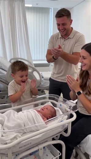 Yay! Big Applause!" A Toddler's Enthusiastic Welcome to a Waking Newborn #BigApplause #Yay #Newborn