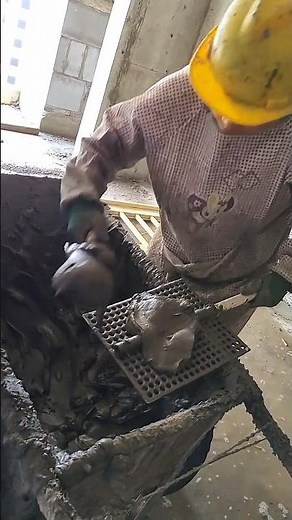 Wall slurry hanging mesh construction process