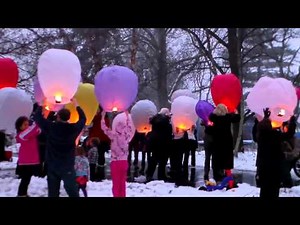 Sky lantern release in memory of Elizabeth Precious Hope Guthrie
