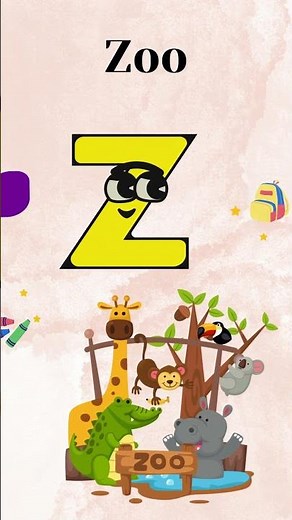 5 words starting from letter Z #bestvideoforkids #chuchutv#preschool#funlearning#