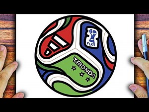 COMO DESENHAR A BOLA DA COPA 2026 - CÓMO DIBUJAR EL BALÓN DEL MUNDIAL 2026 - TRIONDA