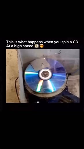 Vikas Kumar on Instagram: "Credits to @businesseliteclub_ , That’s an interesting and dramatic demonstration of physics! 💥 Physics of the Exploding CD 1. The Core Concept: Centrifugal Force The key physical concept here is the immense centrifugal force. * When the CD spins, every tiny bit of material tries to fly away from the center of rotation, which is the definition of centrifugal force. * This force is directly related to the speed of rotation and the radius (distance from the center). 2. 