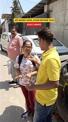 JEE MAINS Exam Review 2026 | Student Reaction JEE Mains Exam Center | Moment after Exam #review #jee