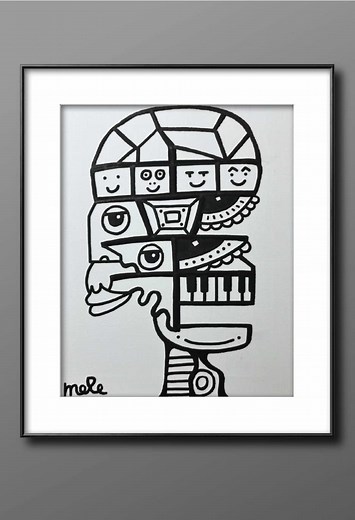 アートとイラストのキャッチーな作品