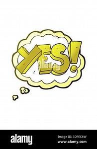 changing color animation of thought bubble cartoon yes symbol Stock Video Footage - Alamy