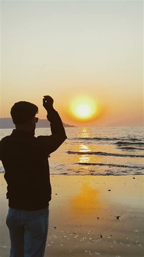 Sunset Veiw 🌞❤️🌊 #sunset #nature #vibe #sea #sunsetmagic #shorts