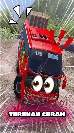 Yatno Bus Nearly Slips | ETS 2 GAMEPLAY #shorts #viral #eurotrucksimulator2