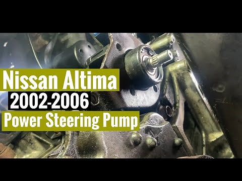 2002-2006 Nissan Altima Power Steering Pump Replacement 🚘