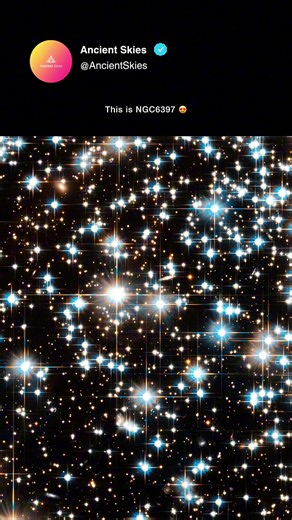 NGC 6397 — A Sea of Ancient Stars ✨ What you’re looking at is NGC 6397, one of the oldest and closest globular clusters to Earth — a breathtaking cosmic sphere filled with hundreds of thousands of stars bound together by gravity. Located about 7,800 light-years away in the constellation Ara, NGC 6397 is a living time capsule from the early universe. Most of its stars formed over 13 billion years ago, just after the Big Bang, making it one of the oldest star clusters ever observed. Captured here 