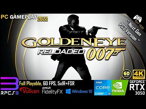 GoldenEye 007 Reloaded PC Gameplay | RPCS3 | Full Playable | PS3 Emulator | 4k60FPS | 2022 Latest