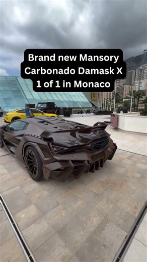 Brand new mansory Lamborghini Carbonado Damask X 1 of 1 in Monaco #mansory #lamborghini #carnews