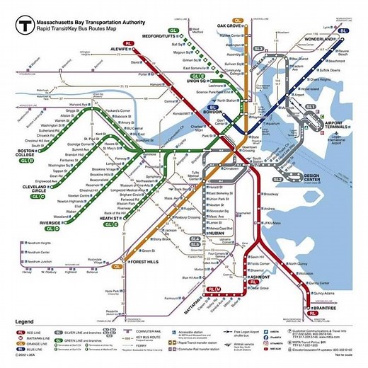 Boston Transit Map