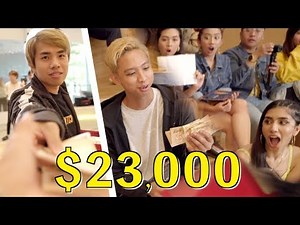 Giving Friends $23,000 to Spend in 1 Hour (+ Reactions)