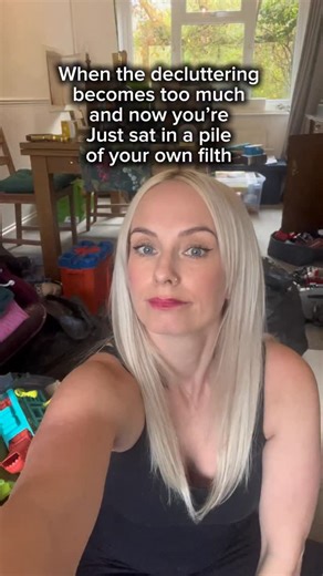 It was a good idea at the time. Now the momentum has died a death. Send help, and donuts. #decluttering #decorating #adhdstruggles | Thrifty Green Life