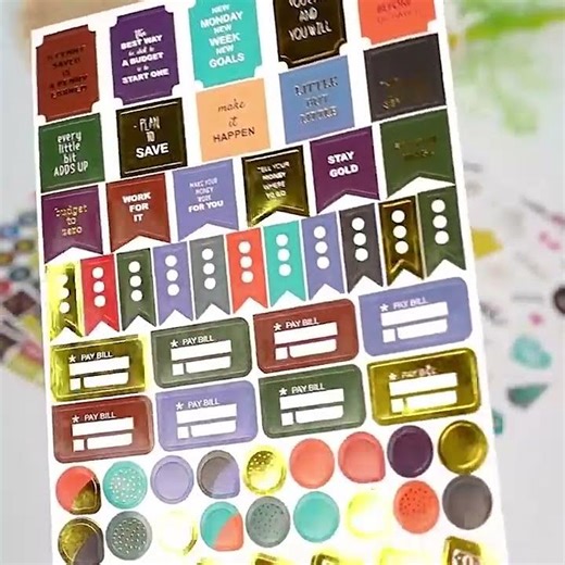 Business Theme Hot Stamping Plan Sticker Note Post