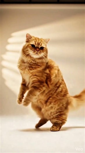 A yellow cat dances to hit music🐱😍 #funnycat #cartooncat #mellow #cat #shorts #aicat #ai #funnycat