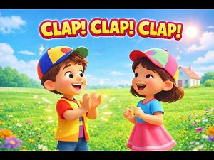 Clap Clap Clap 👏 Kids Song | Action Rhyme for Toddlers | Fun Learning Video