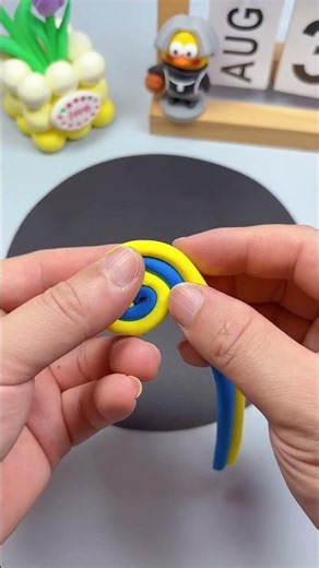 Simple Craft | Make round lollipops using craft clay! #diy #crafts