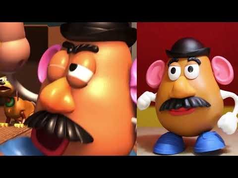 Mr. Potato Head "Toss Him Overboard" Toy Story Stop Motion Comparison