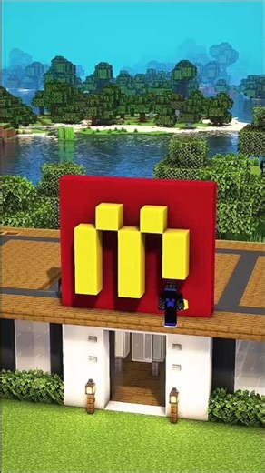 Minecraft McDonald's 🍟 #minecraft #shorts