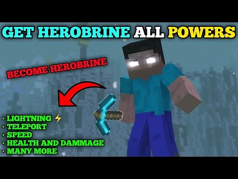 HEROBRINE POWERS MOD FOR MINECRAFT PE || HOW TO GET HEROBRINE POWERS 😈 || HEROBRINE POWERS MOD 😍