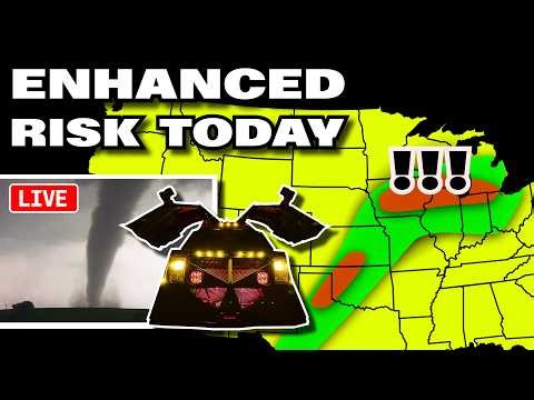 BIGGER Tornado Risk Today - Chasers on the Ground