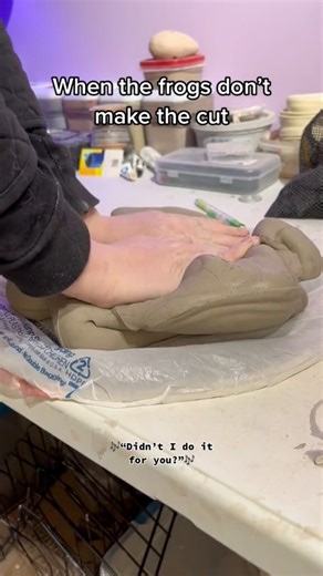 Didn’t I do it for you? 🐸🐷 #frogcore #frogart #angel #ceramics #pottery #clay #artprocess #sculpture #artisttears #weirdart #toad | Kalliope Yvonne Ceramics
