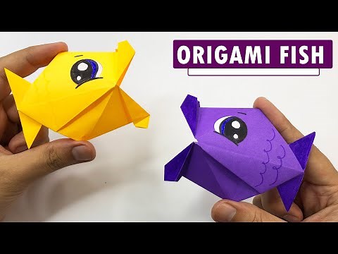 How to Make an Origami Fish | Easy Paper Craft Tutorial for Beginners 🐟