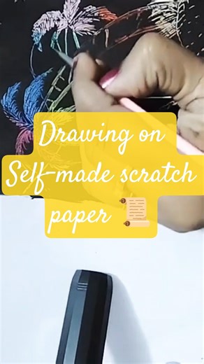 Self-made scratch paper🗞️#scratchpaper #scratchart#engraving#art#artist#drawingtutorials#draw#shorts