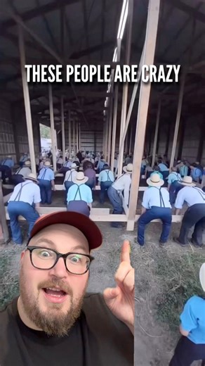604K views · 21K reactions | This is how the Amish Move Structures 勞 | Jake vs the state | Facebook