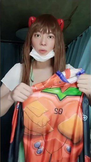 ★30 shot【#女装】女装してみました。エヴァンゲリオン 惣流・式波アスカ・ラングレーのインターフェイスとプラグスーツを試着！#コスプレ #男の娘 #Crossdresser & #女装子
