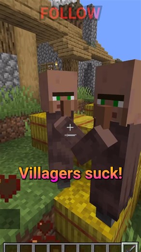DashPum4 on Instagram: "VILLAGERS SUCK! So lets torture them! #minecrafttips #minecraftbedrock #minecraftbedrockedition #mc #mcbedrock #mcbedrockedition #bedrock #bedrockedition #minecraftjava #minecraftjavaedition #mcjava #mcjavaedition #java #javaedition #minecraftfacts #mcfacts #minecrafttips #tips #minecrafttipsandtricks #lifehack #lifehacks #minecraftlifehack #minecraftlifehacks"