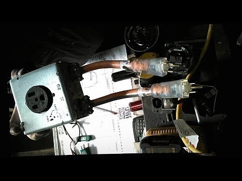 Experiment convert 110v to 220v from two outlets