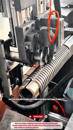 Watch Pipe Notching Machine Control Cutting Stability
