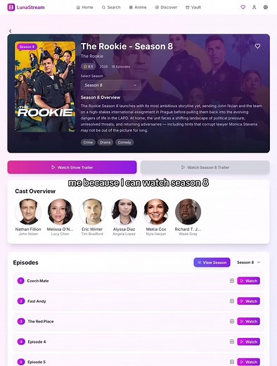 Como assistir a 8ª temporada de The Rookie facilmente