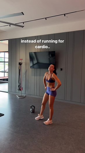 8.4K views · 100 reactions | Cardio that builds MUSCLE  yes please <3 Don’t say I didn’t warn you ❤️‍ 60 SEC EACH MOVEMENT REPEAT 3X ️ jump rope ️kettlebell swings ️jump squats ️plank shoulder taps ️mountain climbers [take shorts rest periods as needs] YOU’RE STRONGER THAN YOU THINK! Go prove it to yourself. 蘭 . . . . Cre: @hopefulhealthful #cardiocircuit #workoutmotivation #gymworkouts #fitnessmotivation | Gym Queen | Facebook