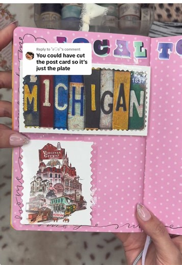Replying to @˚ʚ♡ɞ˚ I wasn’t in love with the way this spread turned out so I just started over! Let me know what you think🫶🏻 @Morgan | 📚📓🎨🖌️ #sisterhoodofthetravelingjournal #travelingjournal #junkjournal #junkjournalideas