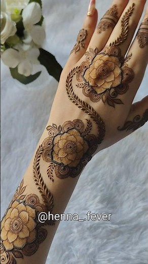 Latest Floral Bunch Mehendi Henna Design 🤎 Unique Beautiful Mehndi #henna #mehndi #mehendiartistry