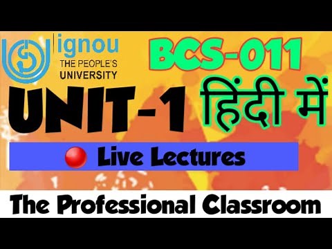 Computer their origin and Applications | BCS-011 | full video | IGNOU | BCA