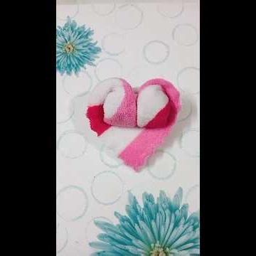 How to make a heart ❤️ with hanky #shorts#ytshorts #diy
