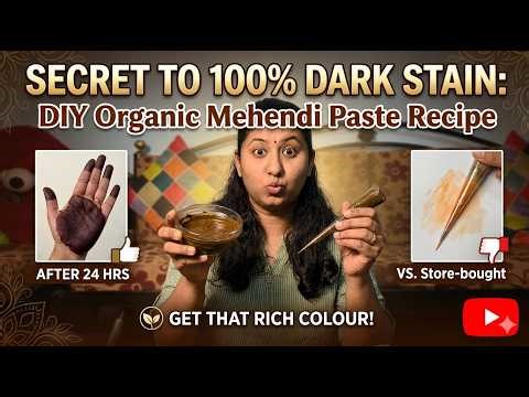 How to Prepare Mehndi Paste for Dark Stain | Professional Step-by-Step Guide‪@BhavanaMehendiArtist‬