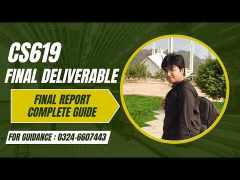 CS619 Final Report Complete Guide Fall 2026 || VU Final Report || CS619 Final Report || Sir Ibsham