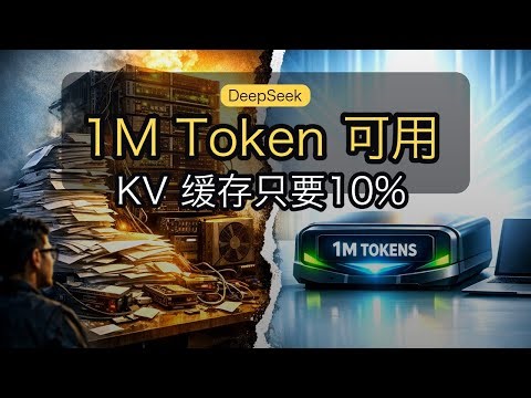 DeepSeek-V4：1M Token 上下文可用，KV 缓存降到10%
