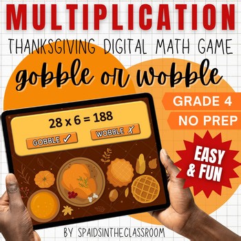 Gobble Till You Wobble Multiplication Grade 4 Thanksgiving Games Kids Challenge