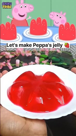 let's make Peppa pig's jelly! 🍓