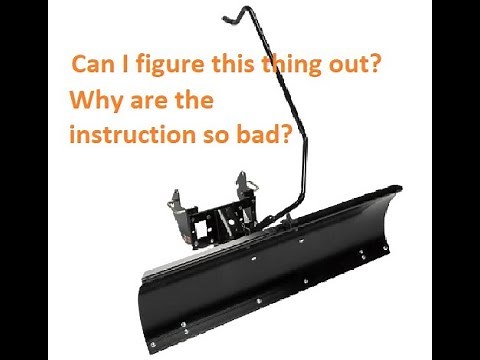 Installing an Amazon Purchased Arnold snow blade on a Troy Built or Craftsman Tractor