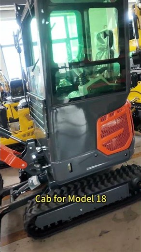 18er Minibagger mit Kabine Rundgang Arbeitsscheinwerfer |JRD