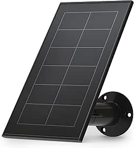 Amazon.com: Arlo Solar Panel Charger (2021 Released) - Certified Accessory - Works with Arlo Pro 5S 2K, Pro 4, Pro 3, Floodlight, Ultra 2, and Ultra Cameras, Weather Resistant, Easy Install, Black - VMA5600B : Patio, Lawn & Garden