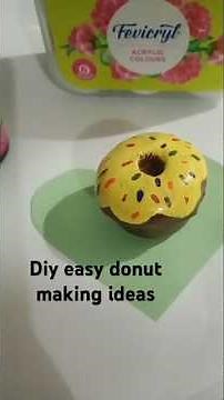 DIY Easy Clay Donut 🍩| #diycrafts🖌 #easycraft